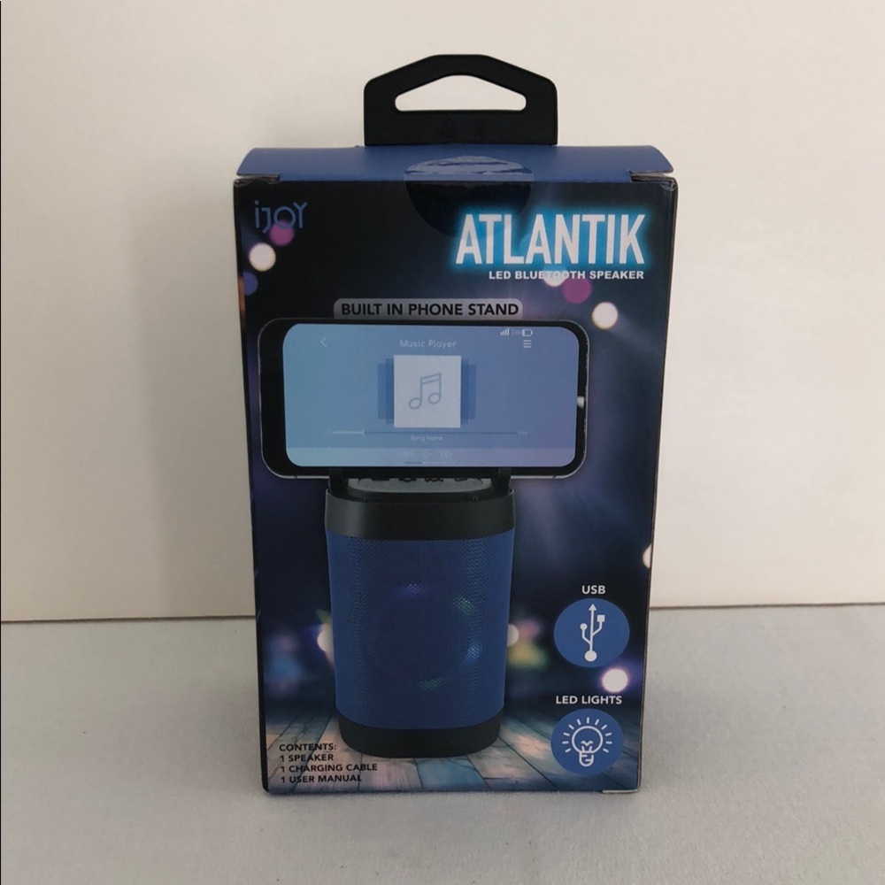 iJoy Atlantik LED Bluetooth Speaker - Blue